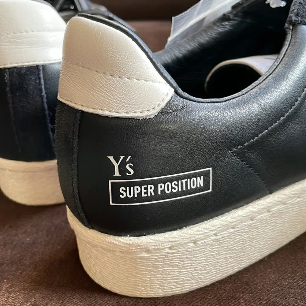 Y-3 Adidas Y's Yohji Yamamoto Super Position Black White deconstruct 10.5 US